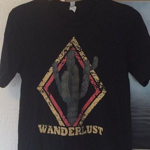 Wanderlust cactus graphic tee Like NEW sz S
